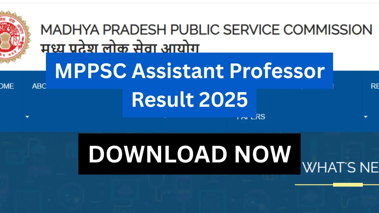 MPPSC Assistant Professor Result 2025