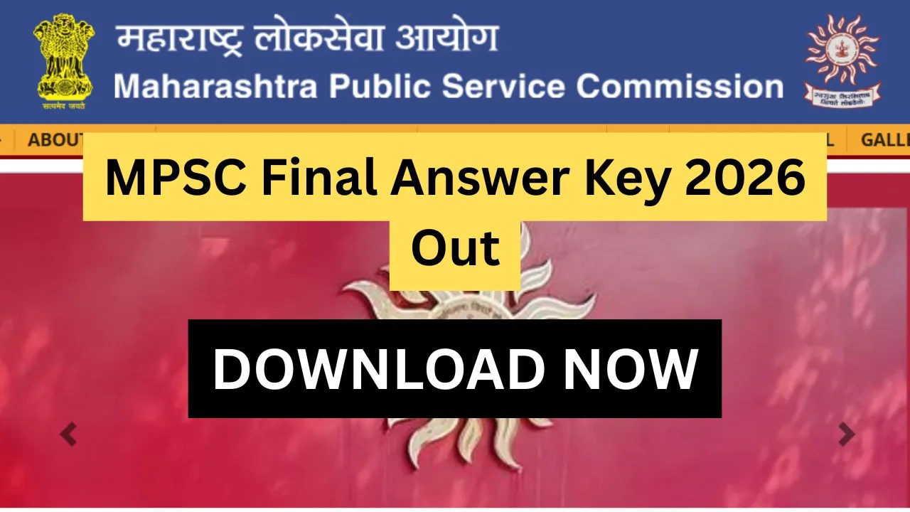 MPSC Final Answer Key 2026 Out